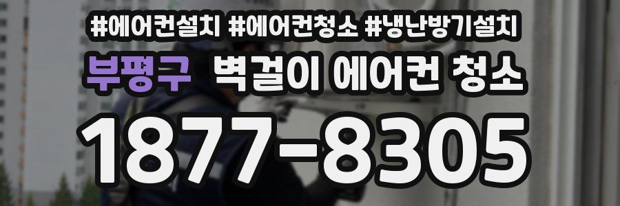 부평구 벽걸이 에어컨 청소