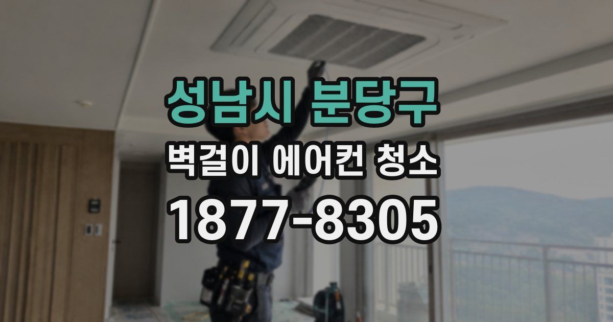 성남시 분당구 벽걸이 에어컨 청소