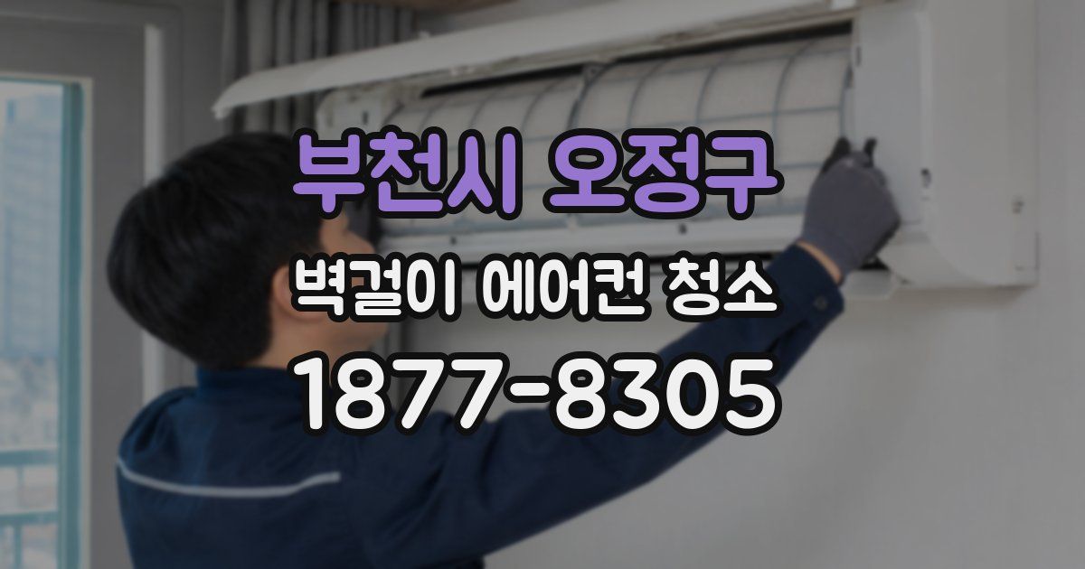 부천시 오정구 벽걸이 에어컨 청소