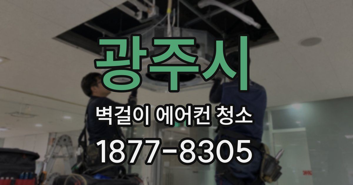 광주시 벽걸이 에어컨 청소