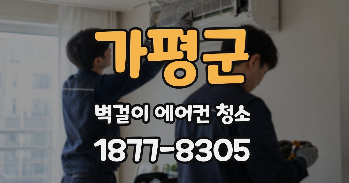 가평군 벽걸이 에어컨 청소