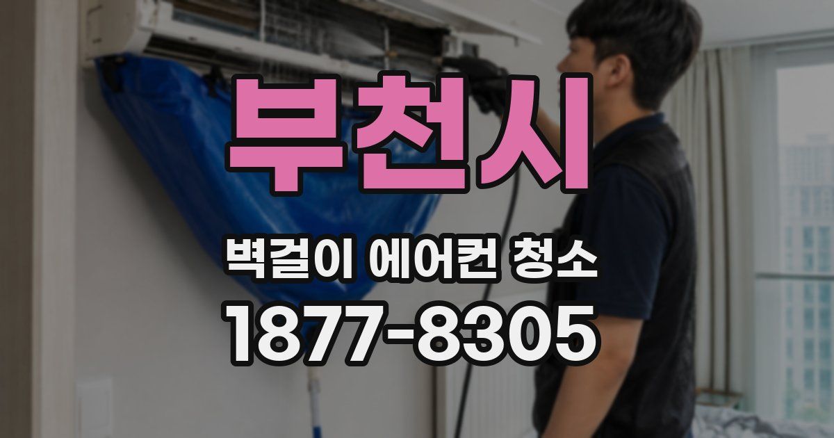 부천시 벽걸이 에어컨 청소