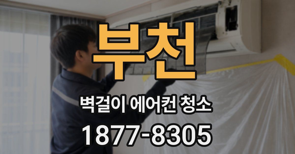 부천 벽걸이 에어컨 청소