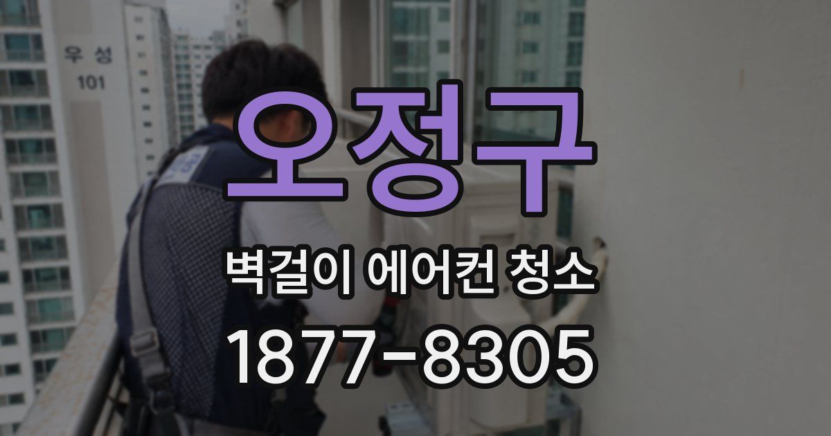 오정구 벽걸이 에어컨 청소