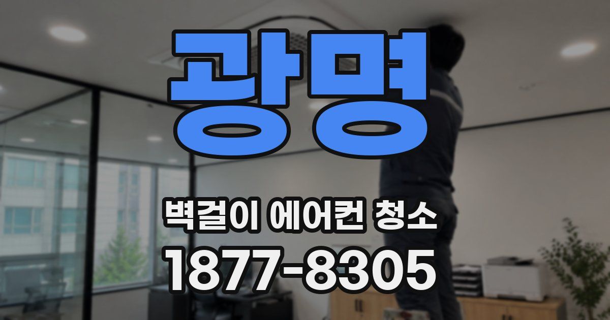광명 벽걸이 에어컨 청소