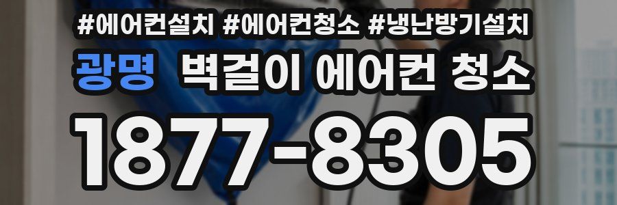 광명 벽걸이 에어컨 청소