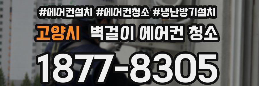 고양시 벽걸이 에어컨 청소