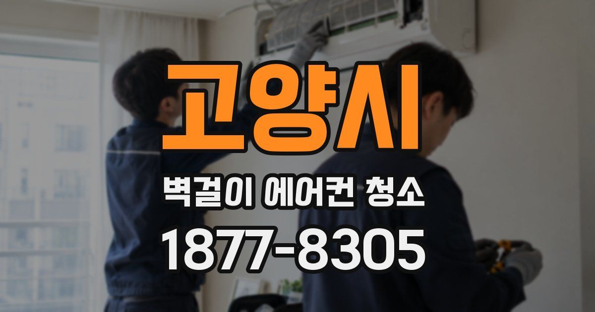 고양시 벽걸이 에어컨 청소