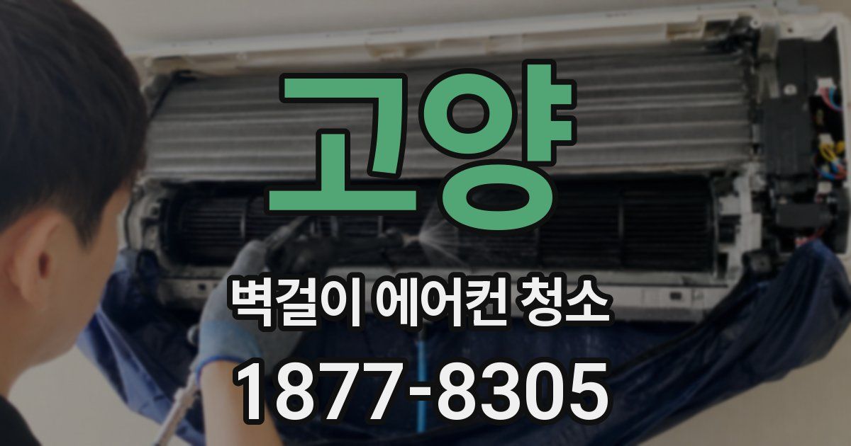 고양 벽걸이 에어컨 청소