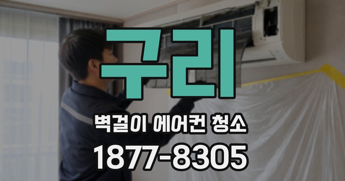 구리 벽걸이 에어컨 청소