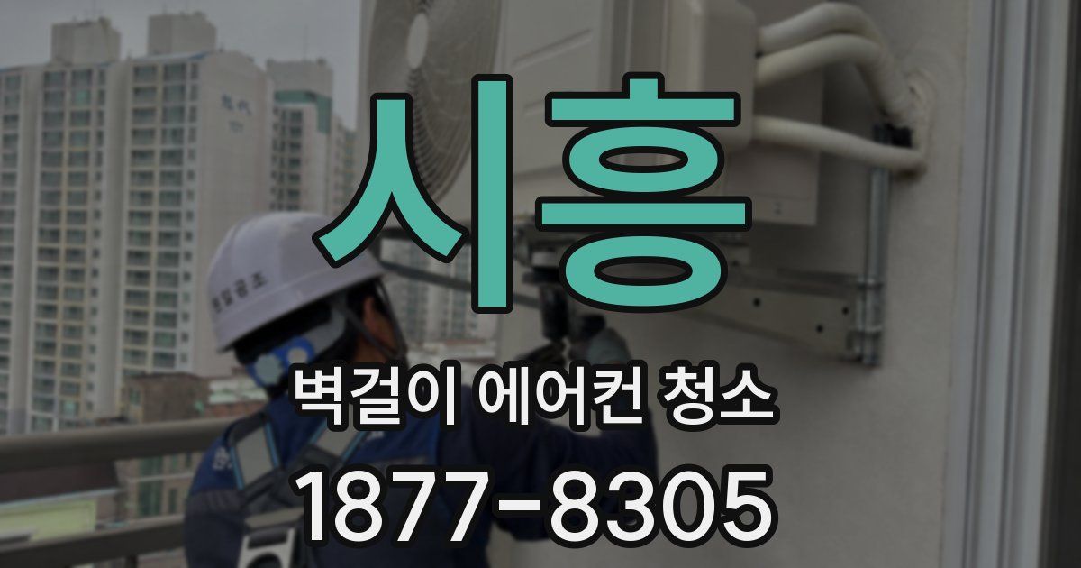 시흥 벽걸이 에어컨 청소