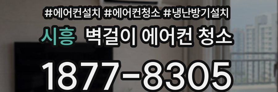 시흥 벽걸이 에어컨 청소