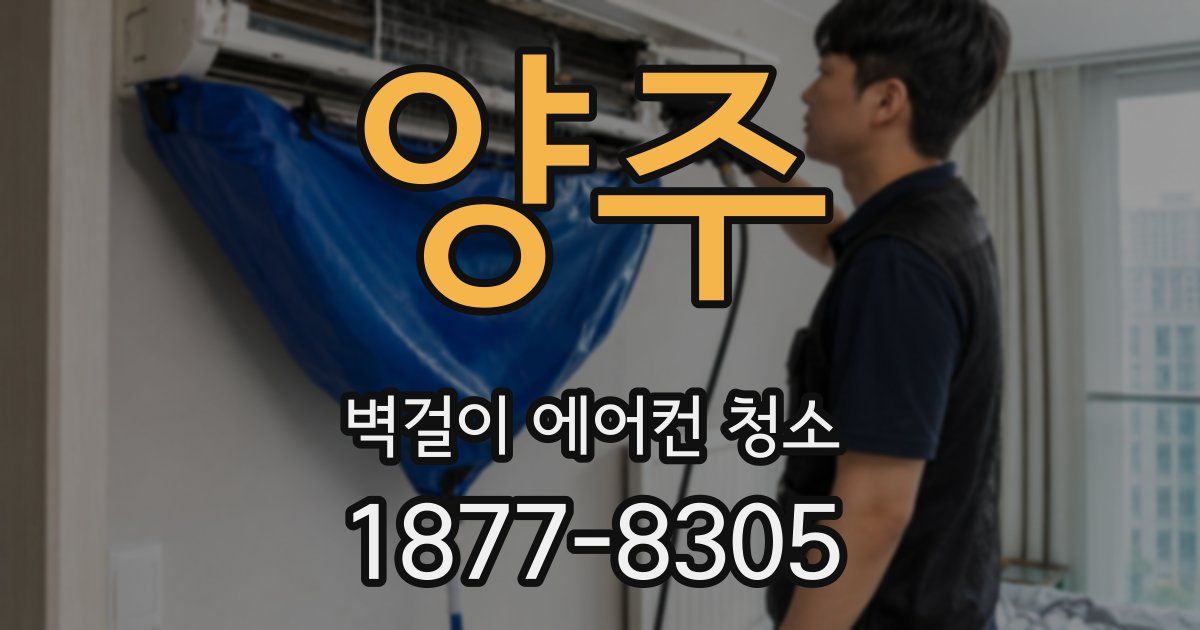 양주 벽걸이 에어컨 청소