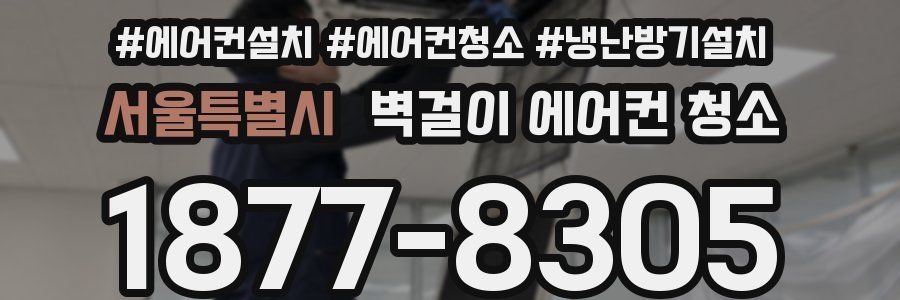 서울특별시 벽걸이 에어컨 청소