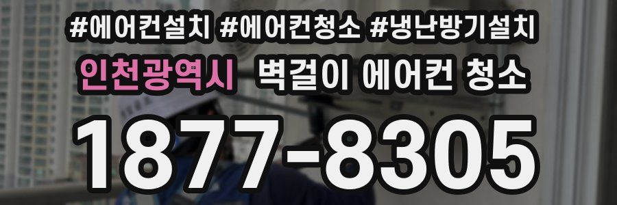 인천광역시 벽걸이 에어컨 청소