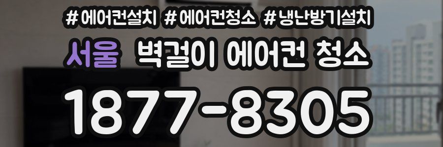 서울 벽걸이 에어컨 청소