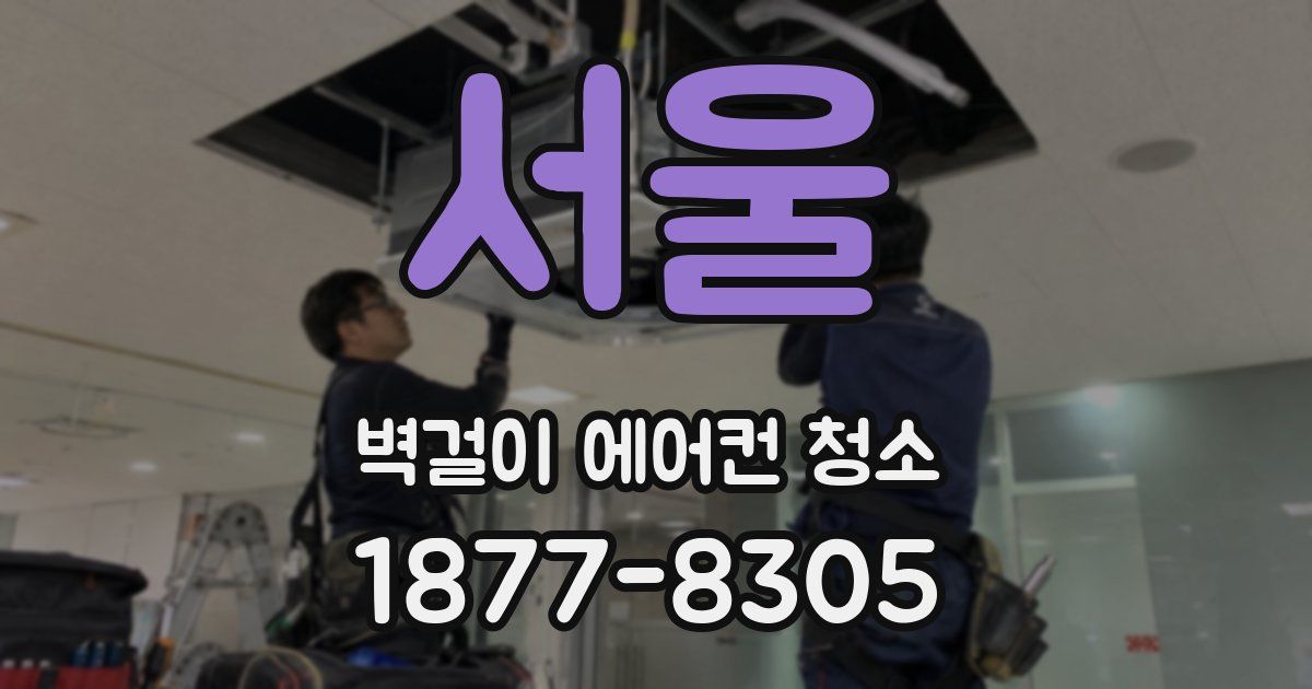 서울 벽걸이 에어컨 청소