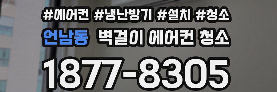 언남동 벽걸이 에어컨 청소