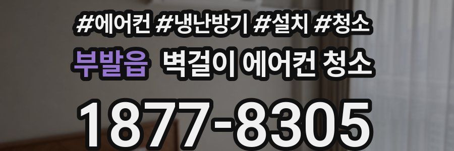 부발읍 벽걸이 에어컨 청소