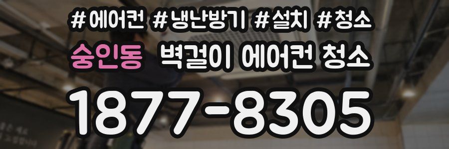 숭인동 벽걸이 에어컨 청소