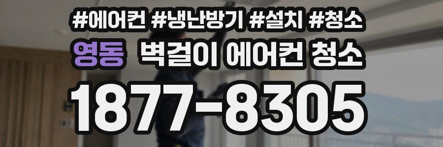 영동 벽걸이 에어컨 청소