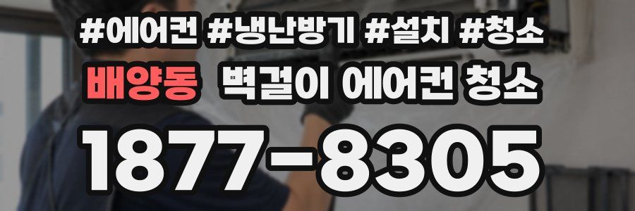 배양동 벽걸이 에어컨 청소