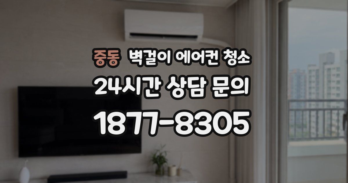 중동 벽걸이 에어컨 청소