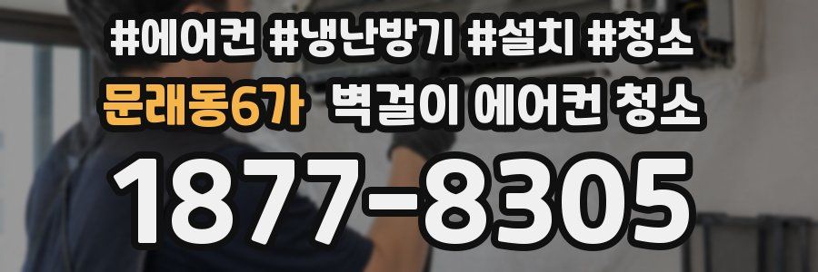 문래동6가 벽걸이 에어컨 청소