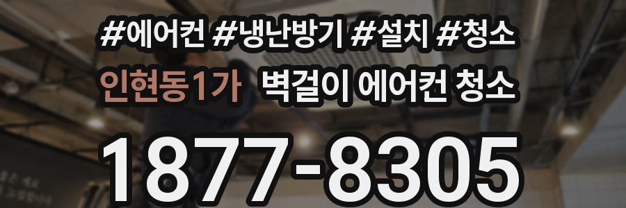 인현동1가 벽걸이 에어컨 청소