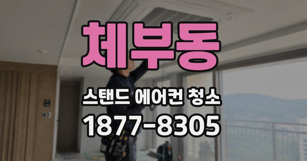 체부동 스탠드 에어컨 청소