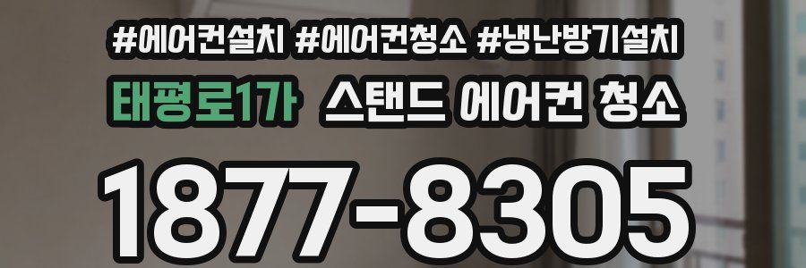 태평로1가 스탠드 에어컨 청소