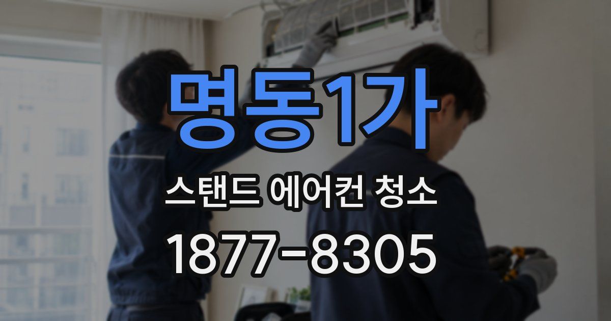 명동1가 스탠드 에어컨 청소