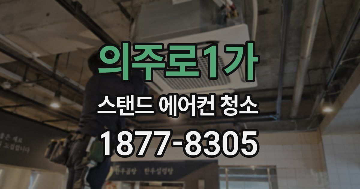 의주로1가 스탠드 에어컨 청소