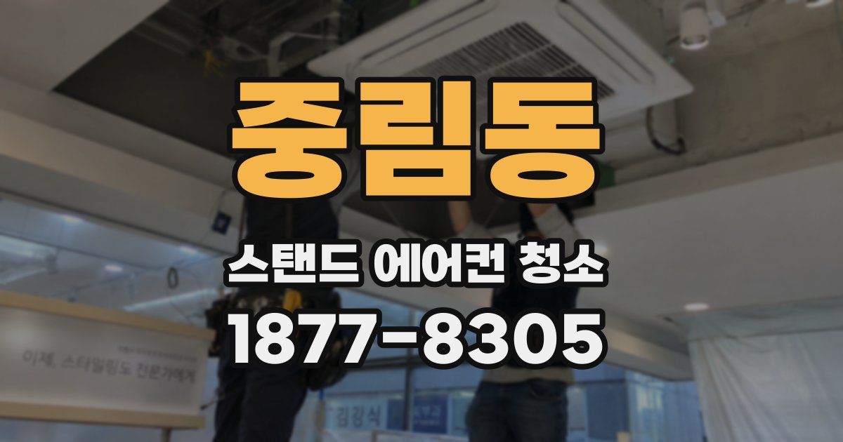 중림동 스탠드 에어컨 청소