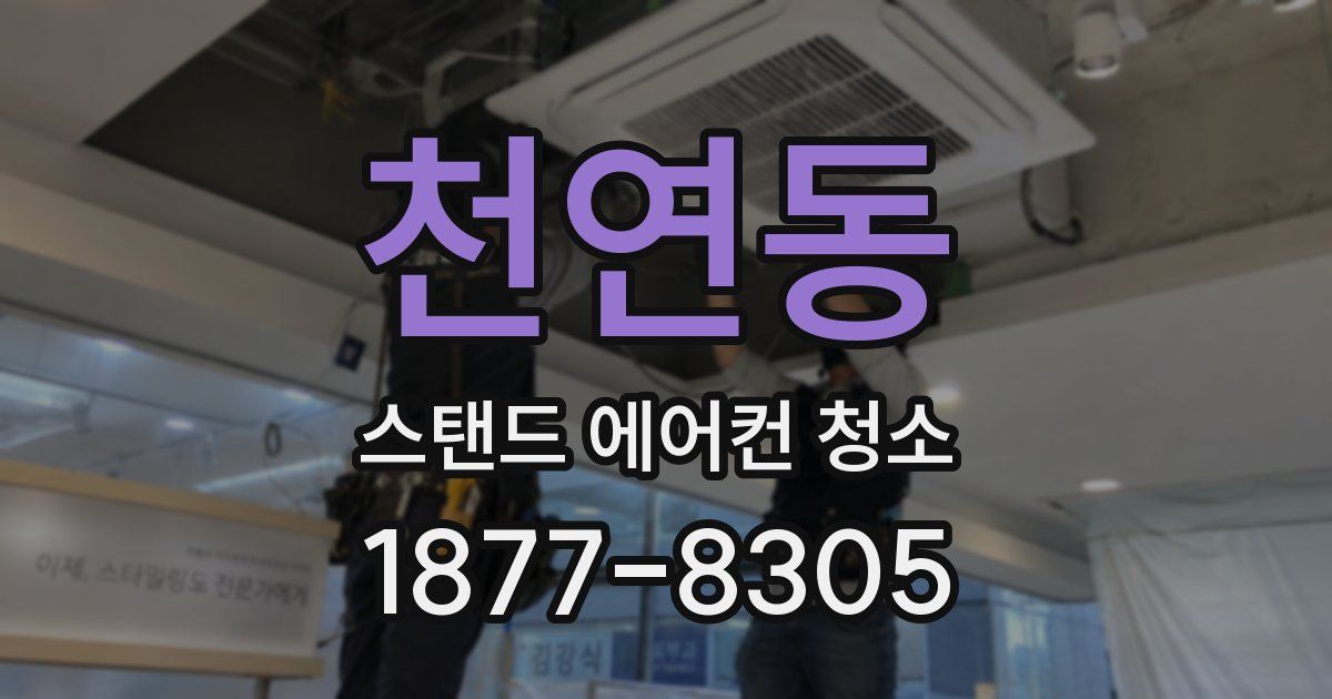 천연동 스탠드 에어컨 청소