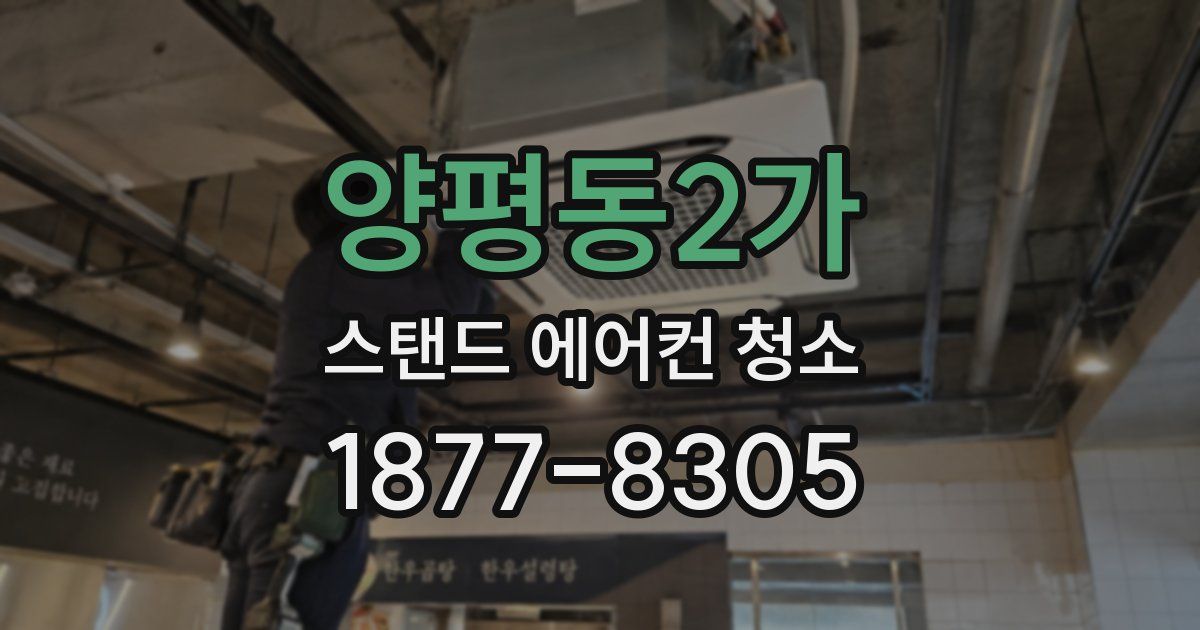 양평동2가 스탠드 에어컨 청소