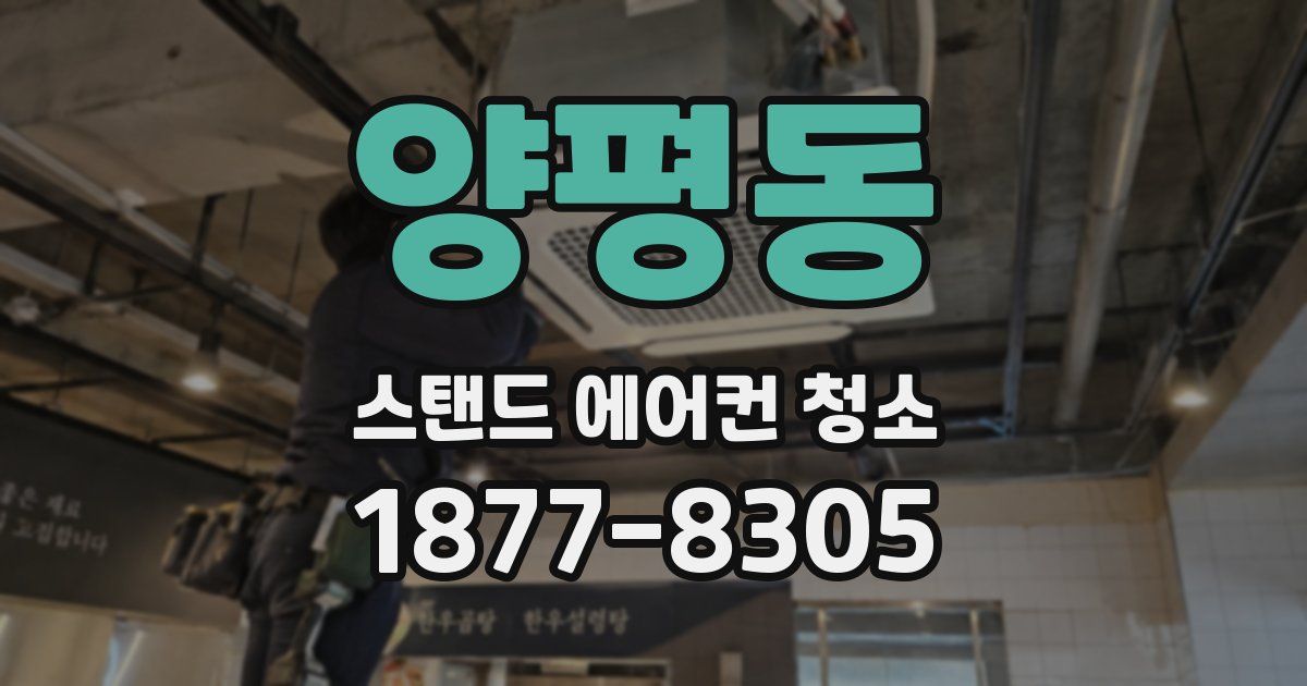 양평동 스탠드 에어컨 청소