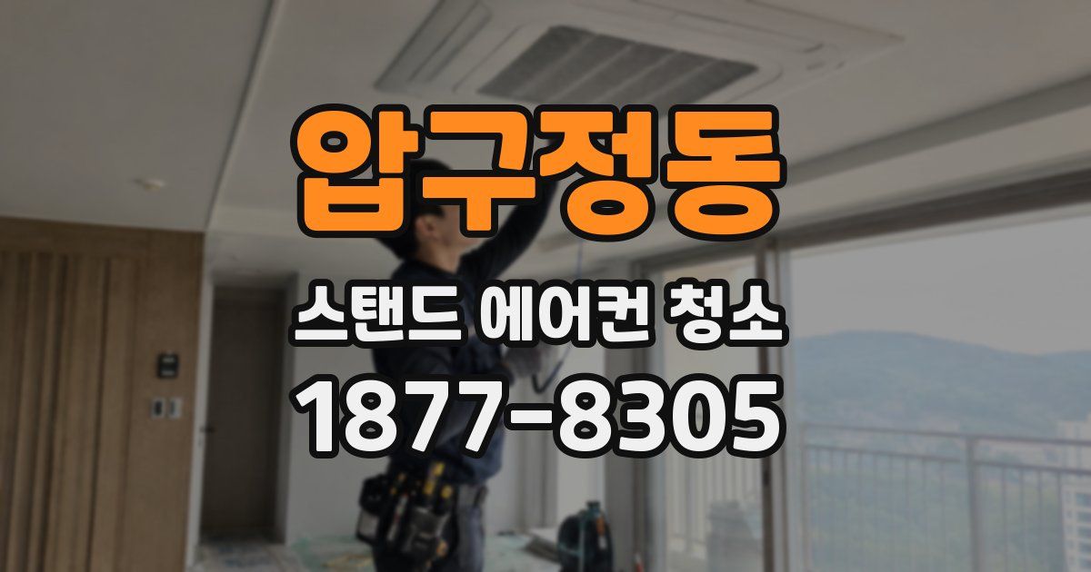 압구정동 스탠드 에어컨 청소