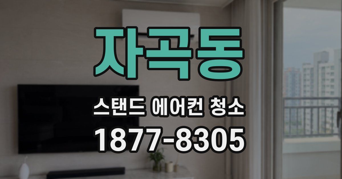 자곡동 스탠드 에어컨 청소