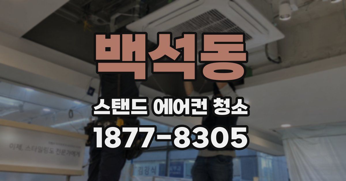백석동 스탠드 에어컨 청소