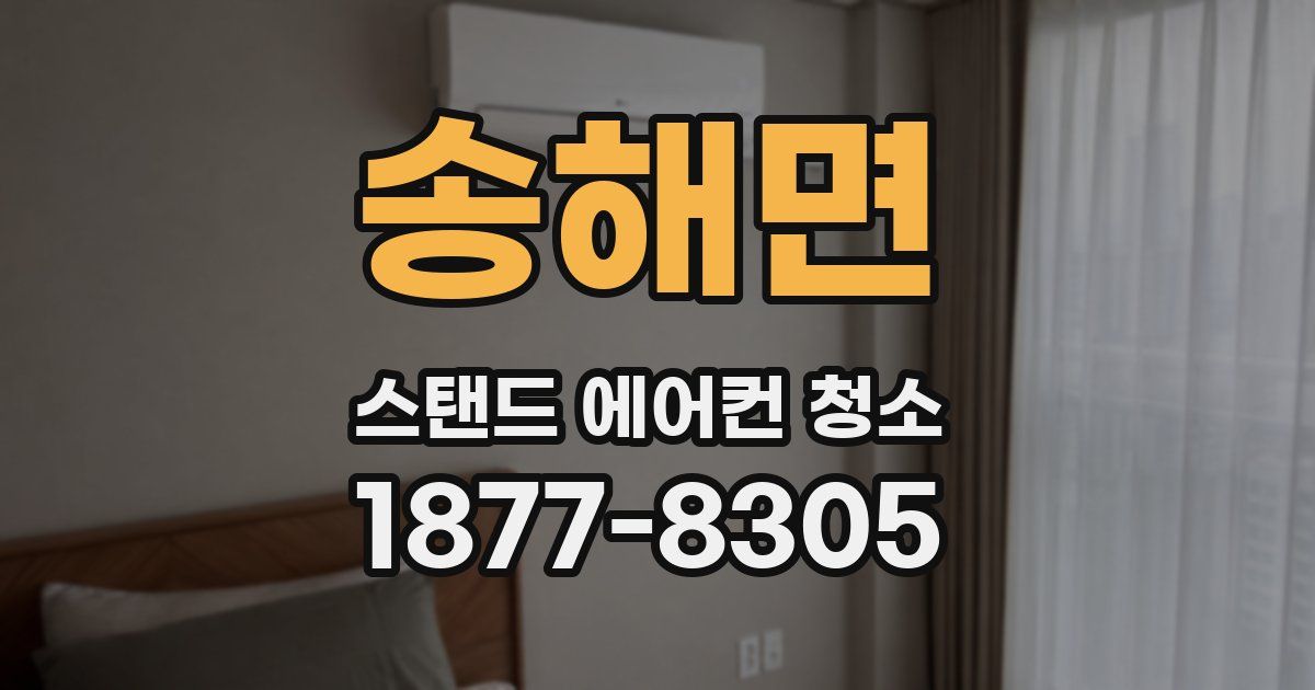 송해면 스탠드 에어컨 청소