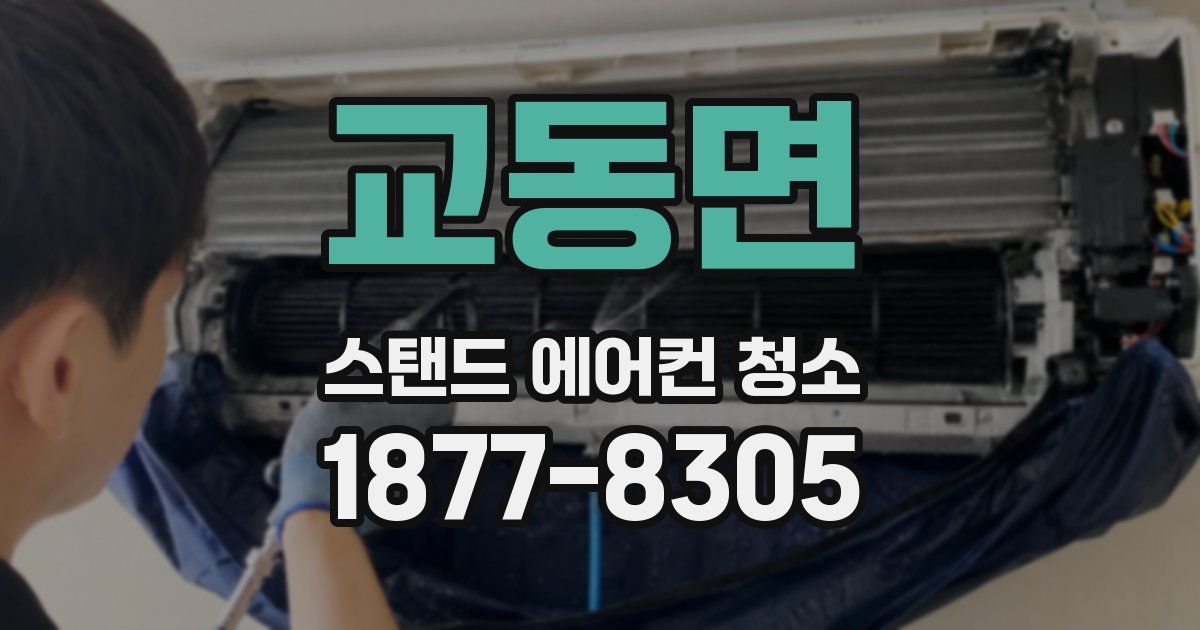 교동면 스탠드 에어컨 청소