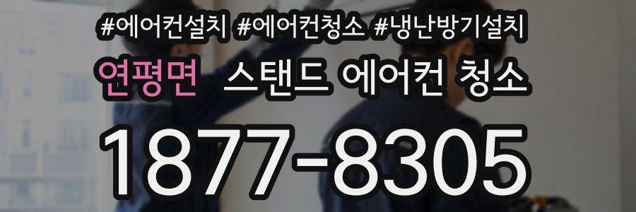 연평면 스탠드 에어컨 청소