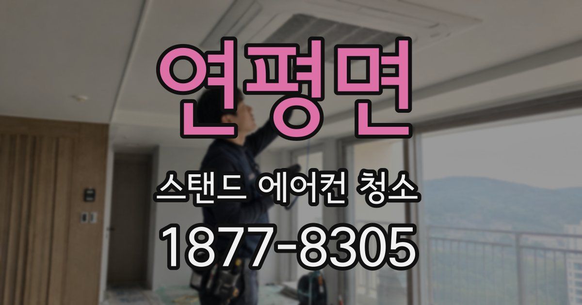 연평면 스탠드 에어컨 청소