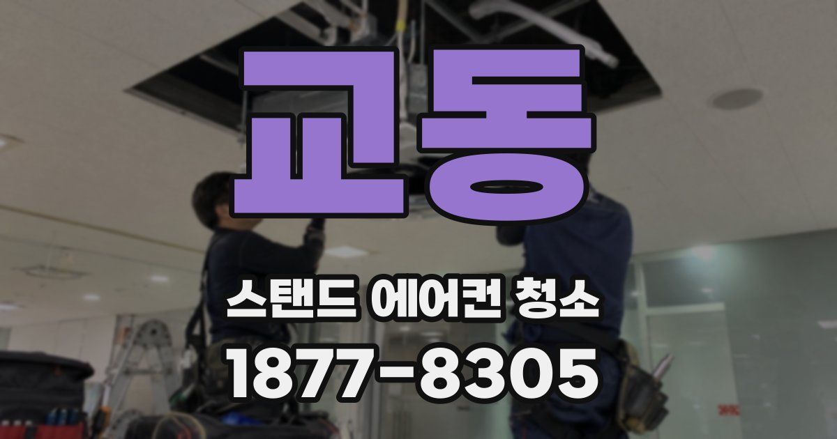 교동 스탠드 에어컨 청소