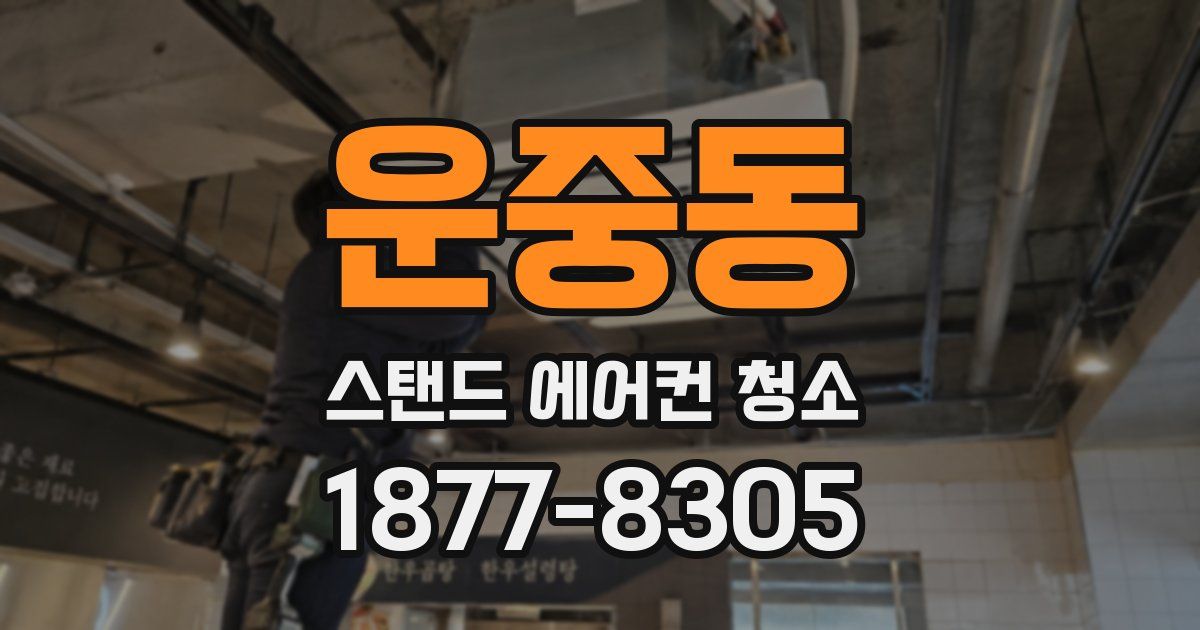 운중동 스탠드 에어컨 청소