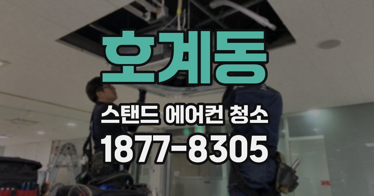 호계동 스탠드 에어컨 청소