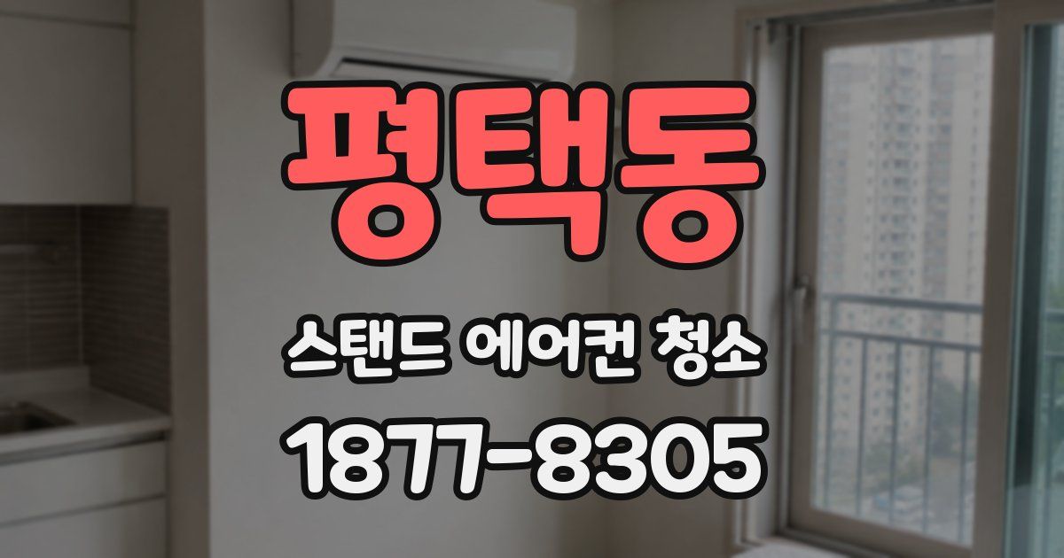 평택동 스탠드 에어컨 청소