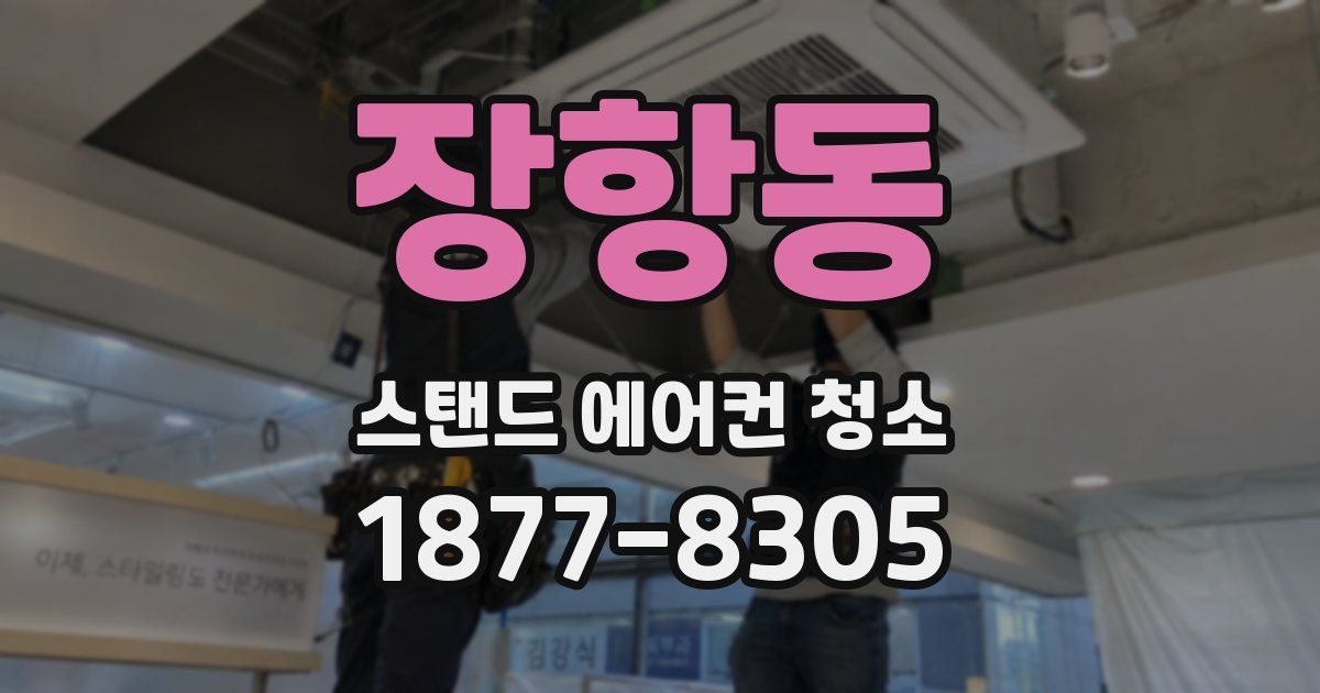 장항동 스탠드 에어컨 청소