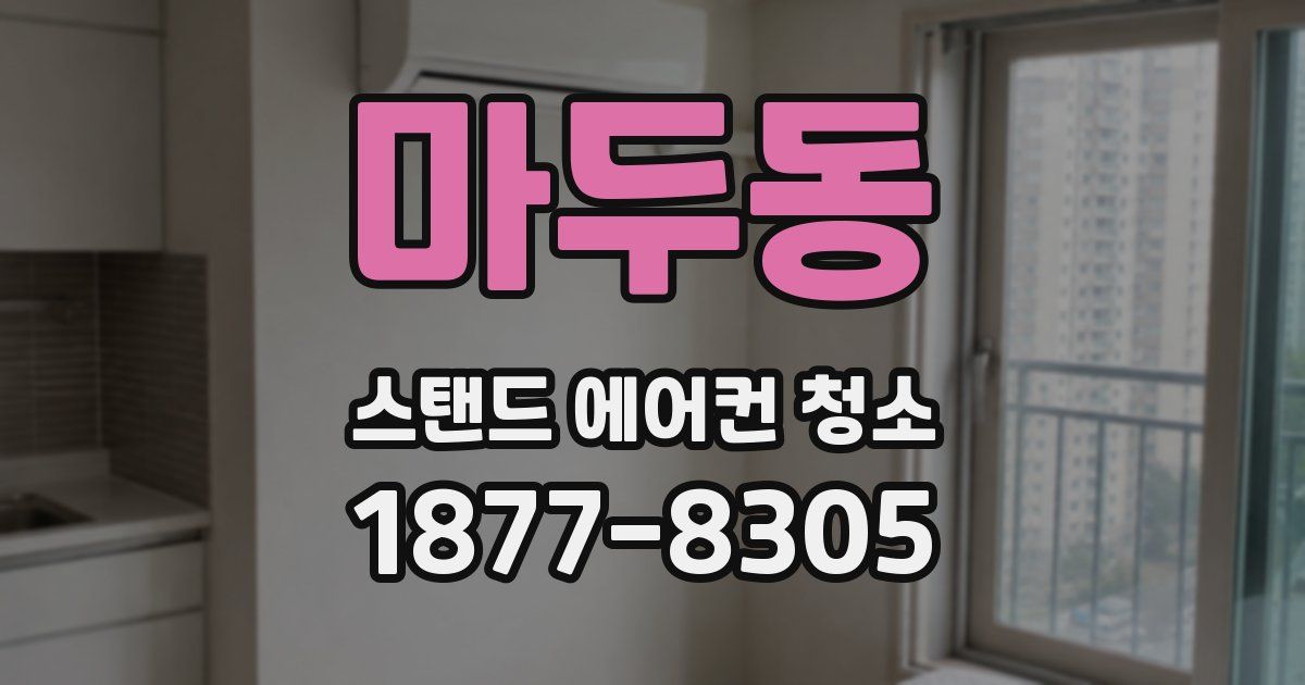 마두동 스탠드 에어컨 청소
